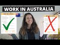 Work In Australia In 2025 How To Write A GOOD Resume CV Complete Guide