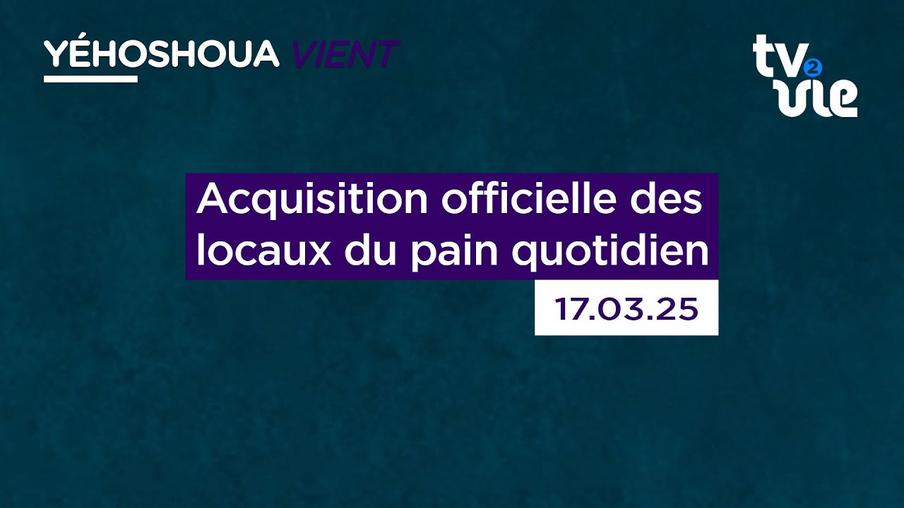 Thumbnail of video: Acquisition officielle des locaux du pain quotidien