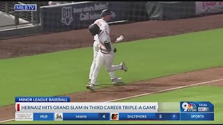 Americas grad Darell Hernaiz hits grand slam in third career Triple-A game