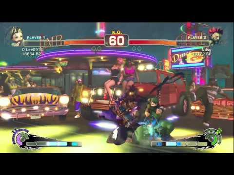 SSF4: Q Lee (Ibuki) VS Fujino (Akuma)