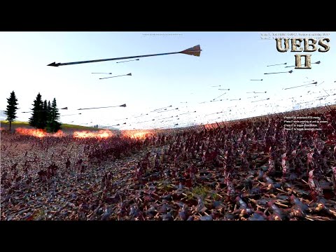 10,000 FLAME SWORDSMEN vs 1M ROMAN ARCHERS [NEW UNIT] | Ultimate Epic Battle Simulator 2 | UEBS2