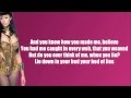 Nicki Minaj Bed of Lies Ft Skylar Grey Lyric Video Clean