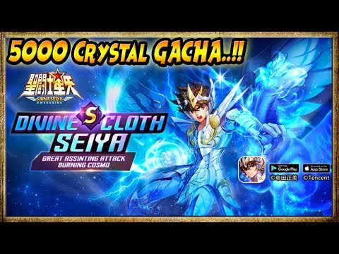 5000 CRYSTAL GACHA..!! GOD CLOTH SEIYA [RANK S SPEED&ATK] + ASTRAL SPACE - Saint Seiya Awakening