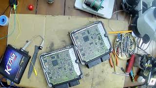 Cloning an AUDI MED9.1 ECU using KTAG  bench programmer - reading & writing through BDM