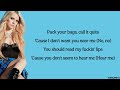 Avril Lavigne - F.U (lyrics)