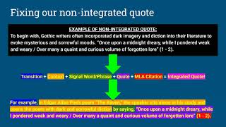 MA Writing Tips Video Series: Basic Quote Integration