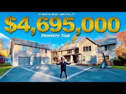 $4,695,000 Mansion with INSANE Pool! | Weston, Connecticut