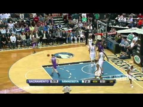 1-16-12 Jason Thompson dunk against Minnesota
