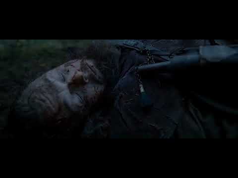"The Revenant". A scene of a bear attack