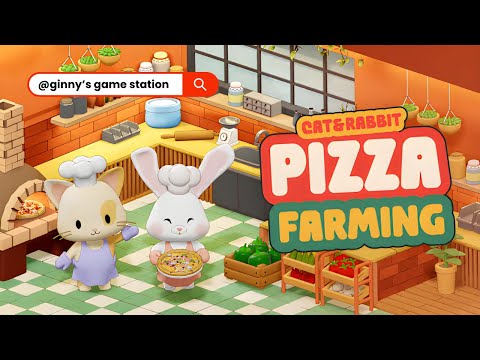 From Farm to Restaurant 🍅🍕 Cat & Rabbit Pizza Farming Gameplay on Nintendo Switch!