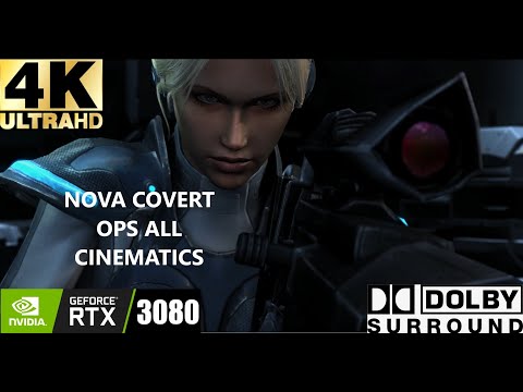 STARCRAFT 2 NOVA COVERT OPS - ALL CINEMATICS - 4K ULTRA DOLBY