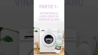 Nettoyez votre machine à laver avec du vinaigre blanc 🧼🍋 #astucemaison (partie 1/3)