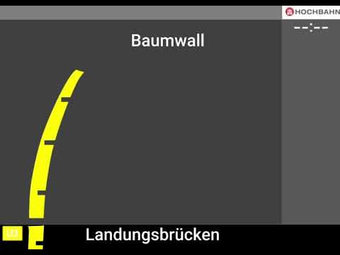 Ansage Bis Baumwall Linie U3 HVV Hamburg