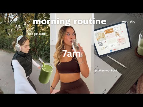 Productive Morning Routine | 7am, walk, self-care, workout, etc. *this video will motivate you*