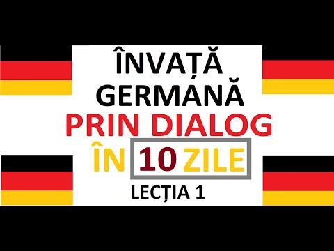 Invata Limba Germana prin DIALOG in doar 10 ZILE | curs complet pentru incepatori |  LECTIA 1