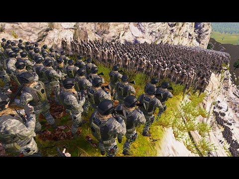 300 Super Soldiers Mountain Fort VS 9 MILLION ZOMBIES! - UEBS 2 Ultimate Epic Battle Simulator 2