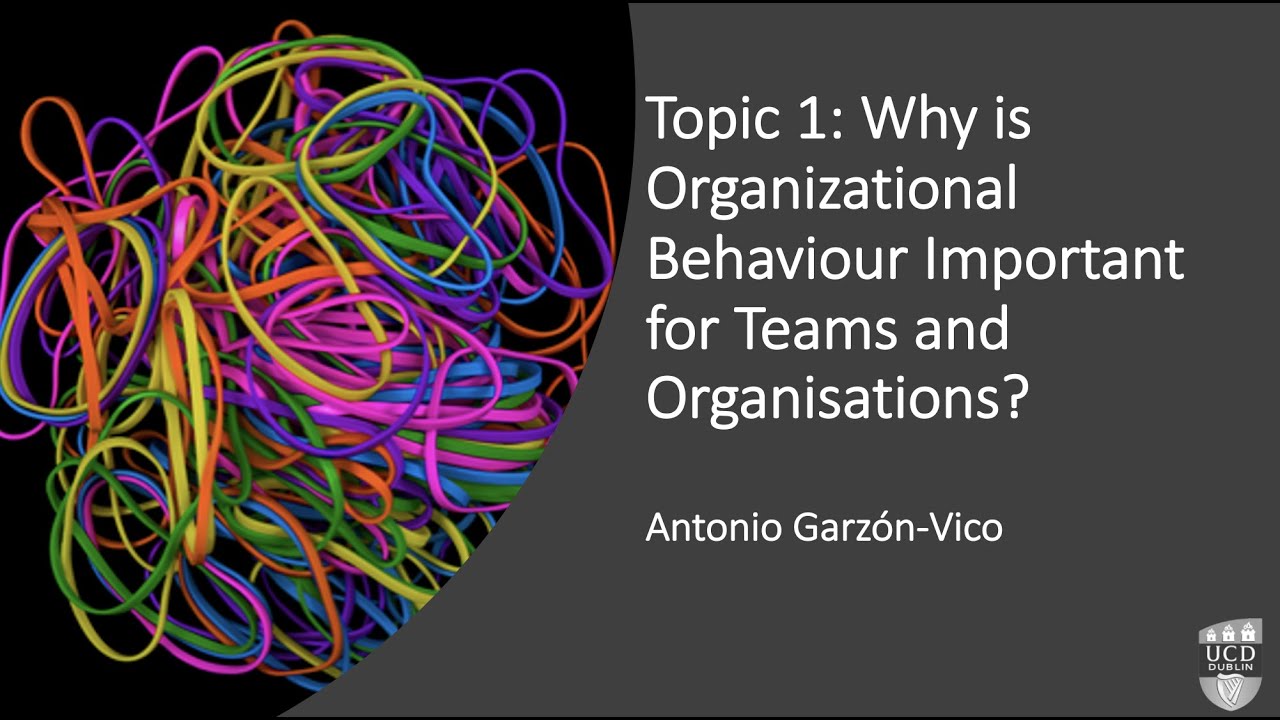 Topic 1 Introduction to OB