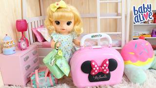 BABY ALIVE AURORA ARRUMANDO AS MALAS PRA VIAJAR PRA CASA DA TITIA