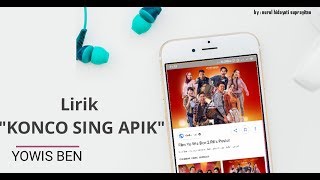 Download lagu lirik lagu konco sing apik - yowis ben mp3 Download lagu lirik lagu konco sing apik - yowis ben mp3