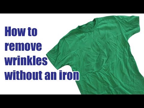 How to remove wrinkles without an iron