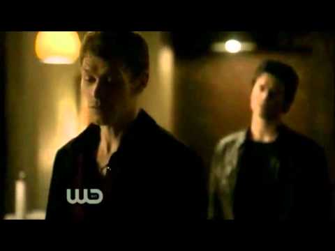 Vampire Diaries 2x20  - Damon and Katherine at Klaus house - "A werewolf bite"