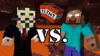Herobrine vs. Hacker - Minecraft