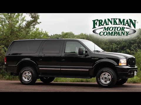 4,500 Mile - 7.3 Diesel -  2002 Ford Excursion Limited - Walk around and Driving - Frankman Motors