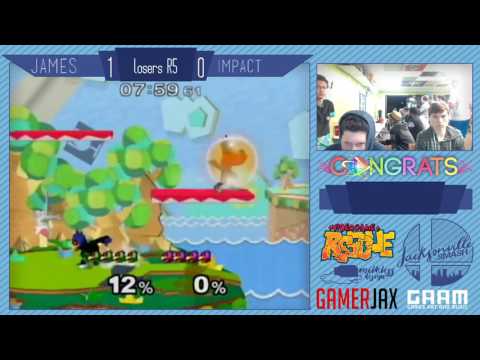 Jax Smash Weekly 1/26 - James(Falco) Vs Impact(Falco) - Melee Losers Top 8