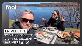 Sylvain Cossette nous fait vivre un moment magique sur sa rivière à la tombée du jour