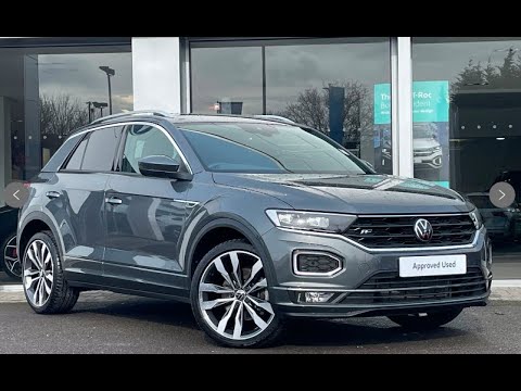 Approved Used Volkswagen T-Roc R-Line 2.0 TDI DSG 150ps Indium Grey | Wrexham Volkswagen
