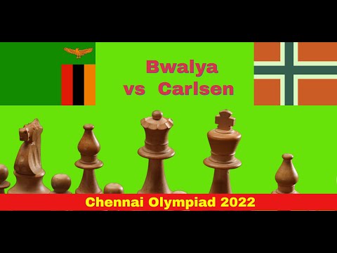 Brilliant Nimzo Indian Defence By Carlsen | Gillan Bwalya vs Magnus Carlsen: 44th Olympiad 2022