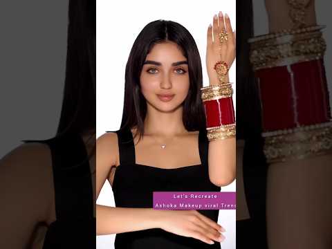 Ashoka trend by Arabic girl San Sanana Transformation 🔥💯🤩 #shorts #makeup #learningwithnk #viral