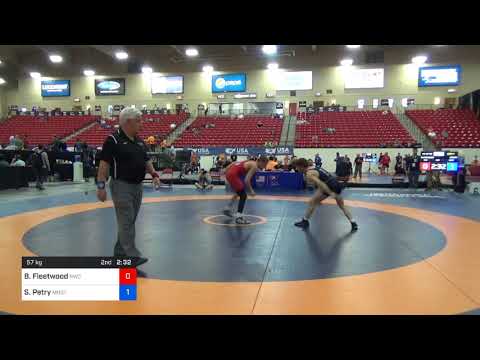 2018 Marine Corps US Open/Senior Men's Freestyle 57 Con 4 - Brent Fleetwood (BWC) Vs. Skyler Petry