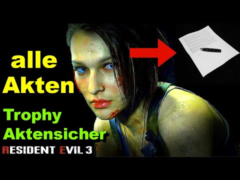 Resident Evil 3 alle Akten Location Collectible Trophy Guide - Trophäe Aktensicher - all files PS4