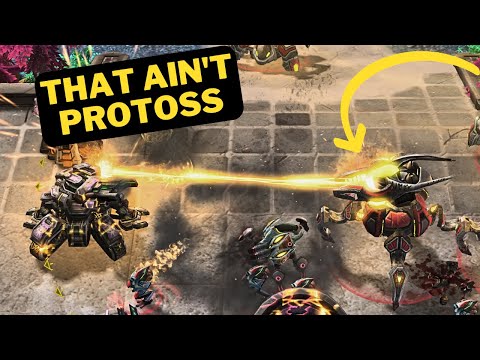 Mod vs Vanilla... StarCraft 2 Scion Custom Races GvT Cast: yskea (G) vs Asur (T)