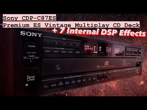 SONY CDP-C87ES 🌈RaRe🌈 Vintage Premium ES 5-CD Tray CD Deck image 6