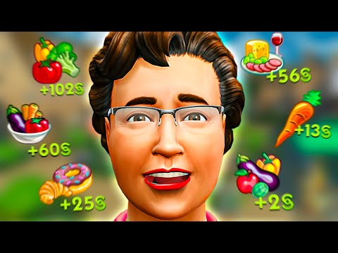 Get RICH only with COOKING 🥕 (small masterclass) | SIMS 4 Challenge