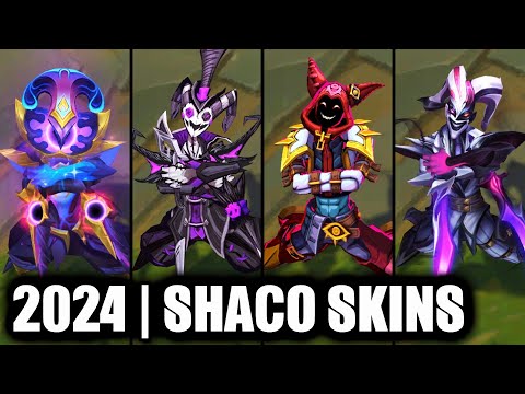 ALL SHACO SKINS SPOTLIGHT 2024 | League of Legends