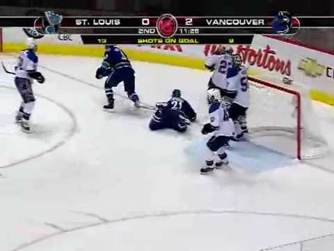 Vancouver Canucks vs St. Louis Blues 4/15/09 Game 1