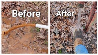 Fixing Muddy Well Water, Chemical Cleaning & Liner Install.