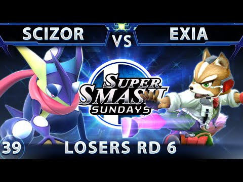 SSS 39 - Scizor (Greninja) Vs Exia (Fox) SSB4 Losers Round 6 - Smash Wii U - Smash 4