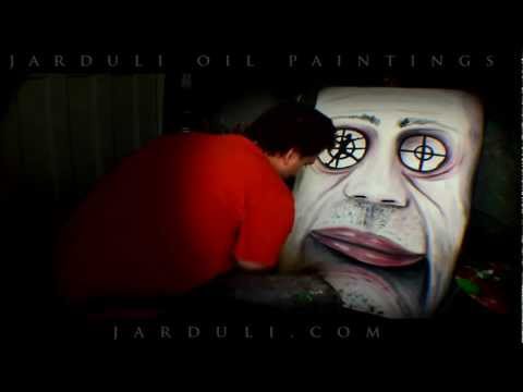 THE ABSTRACT PORTRAIT OF SOMEONE YOU KNOW - OIL  PAINTING TIME LAPSE VIDEO