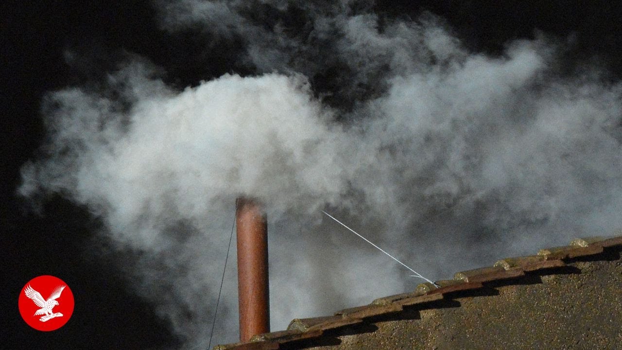 Live: View of chimney on day of conclave as cardinals set to select new pope