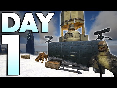 Claiming Snow North on The Most Populated Server DAY 1! - ARK
