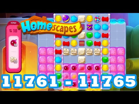 Homescapes Level 11761 - 11765 HD 3 - match puzzle Gameplay | android | IOS | 11762 | 11763 | 11764