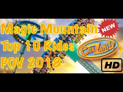Top 10 Roller Coasters at Six Flags Magic Mountain (2018)
