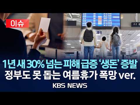 [이슈] 1년 새 30% 넘는 피해 급증, 매년 '생돈' 증발…정부도 못 돕는 여름휴가 폭망 ver./2026년 6월 19일(금)/KBS