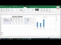 Creating a score sheet using Microsoft Excel