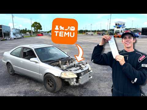My Temu Built Turbo Civic Hits The Drag Strip!
