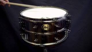 Video thumbnail for Ludwig 7x13 Black Magic Snare Drum LW0713 Demo by explorerspercussion